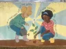 Wedding painting detail