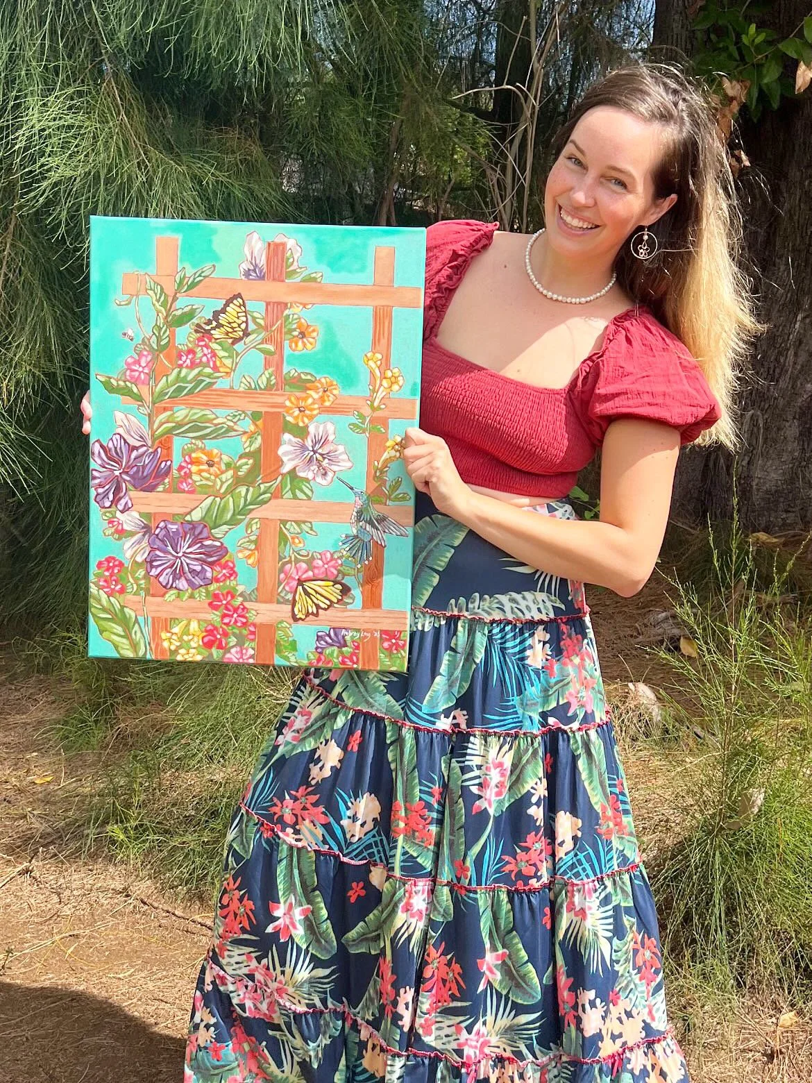 Aubrey Art — live wedding painting portrait